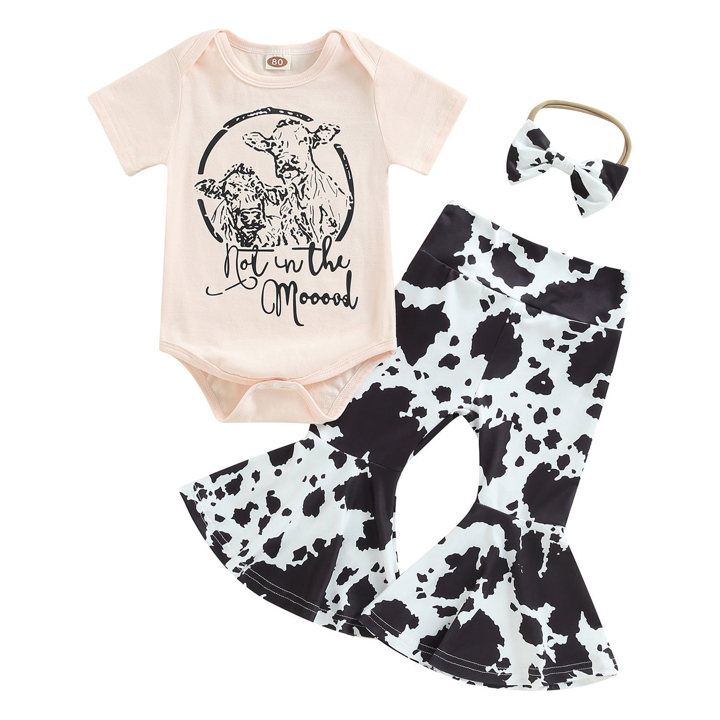 2-Piece Fall Outfits! Girl’s Short Sleeve Sweatshirt, Pants & Headband Sets