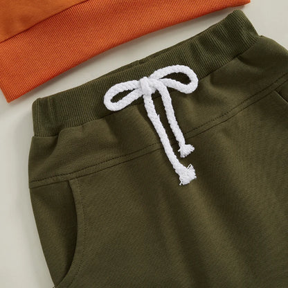 2-piece Sets! Girl's & Boy's Embroidered Fall *Pumpkin Spice* Sweatshirt & Sweatpants