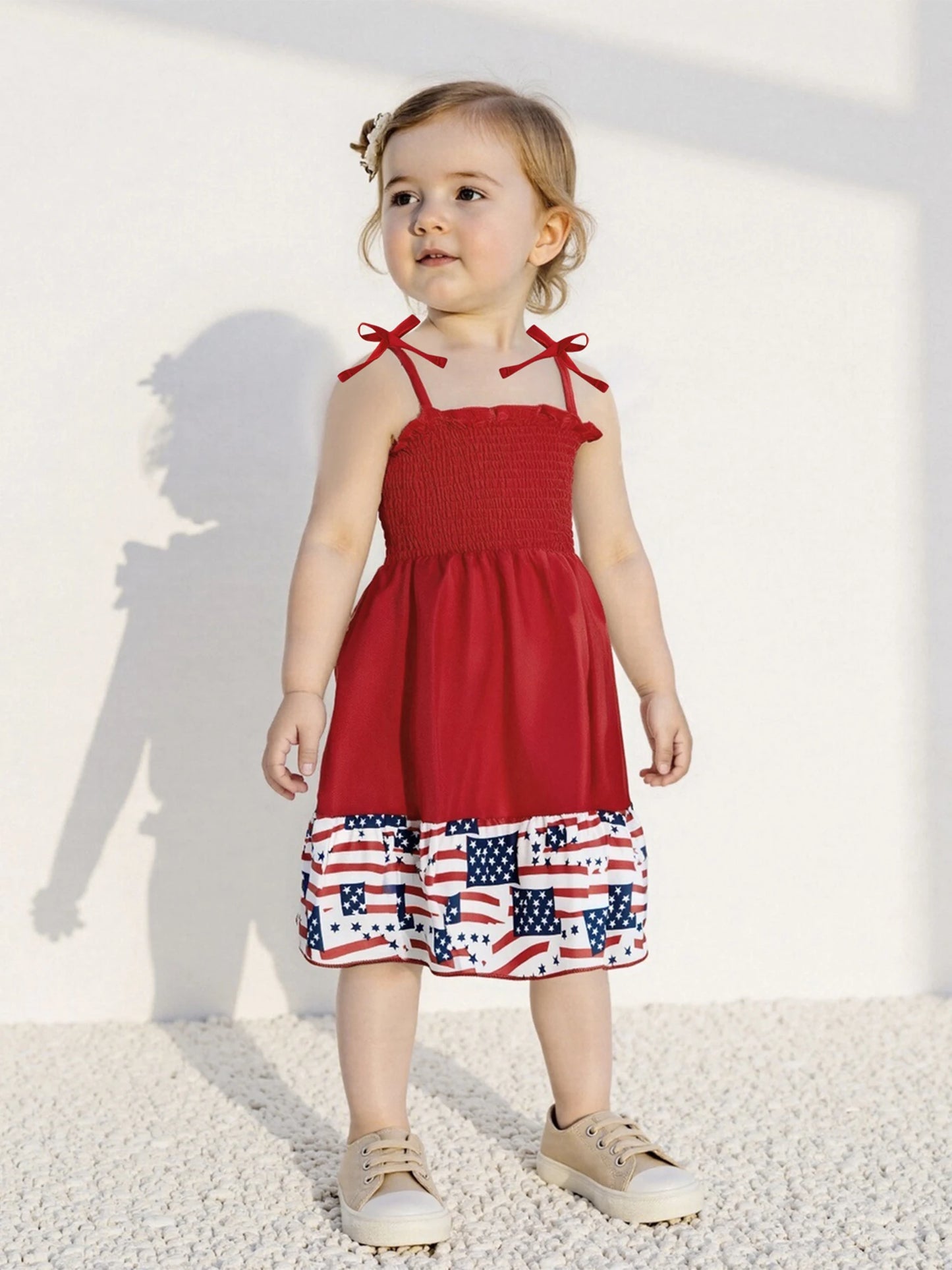 Girl's Sleeveless 4th of July Tank Dress