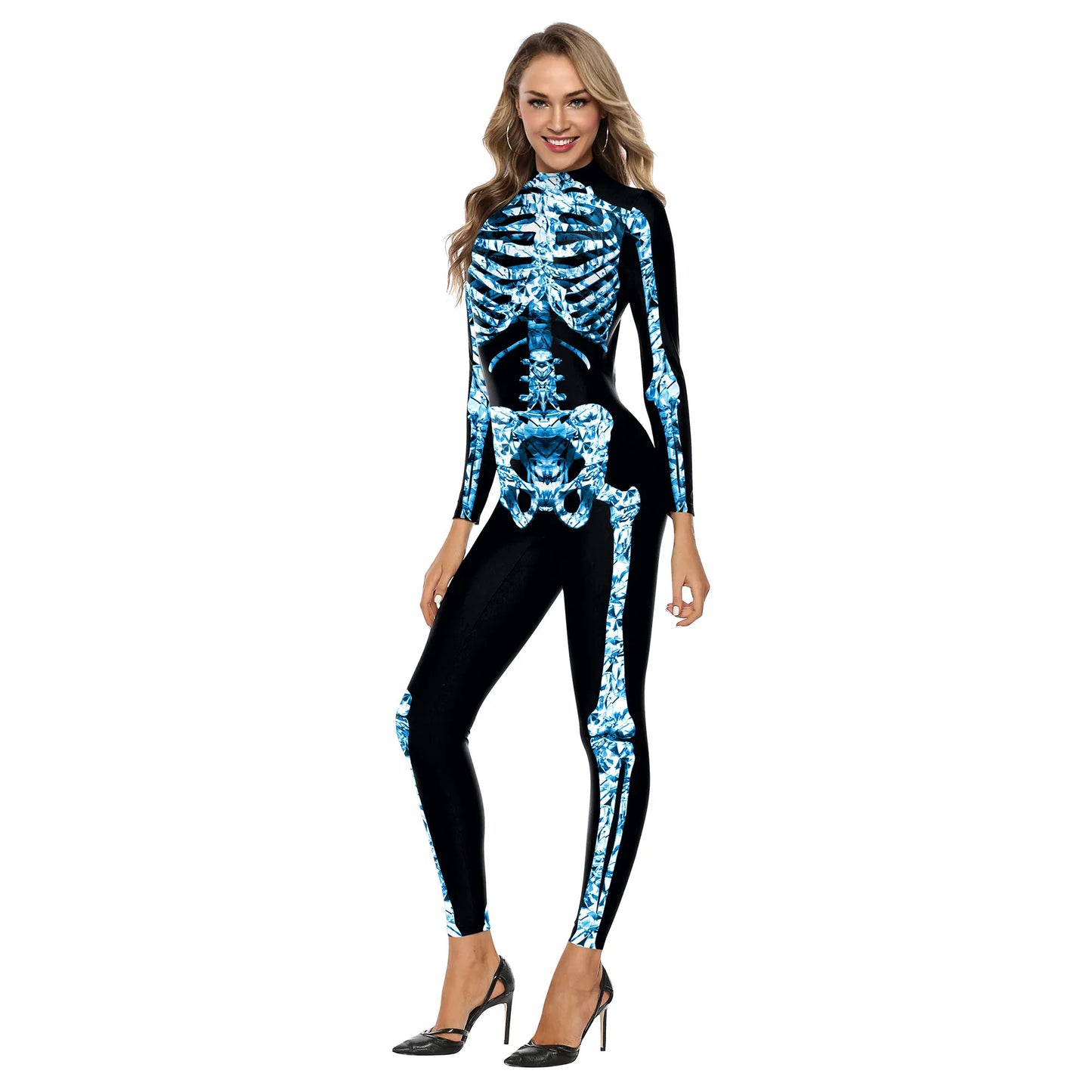 Skeleton Bodysuits! Full One Piece Halloween, Day of The Dead, Cosplay, Party Costumes