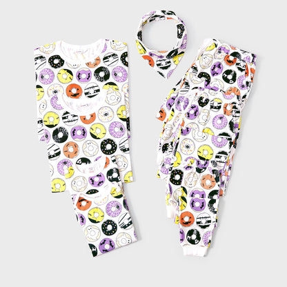 Family Matching! Spooky Halloween Donuts Pajamas Sets