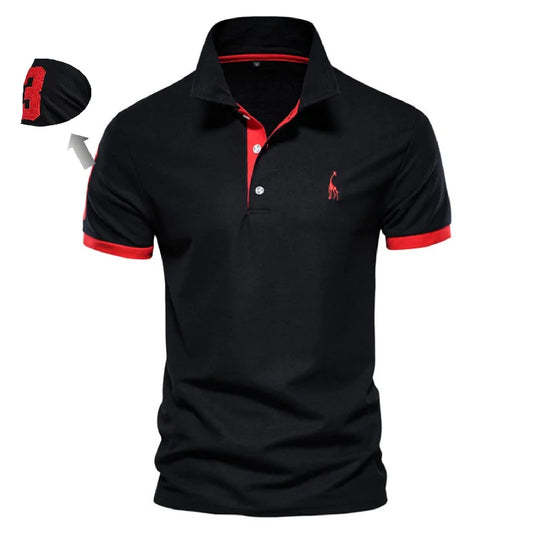 Men's Two-Color Casual Polo T-Shirts