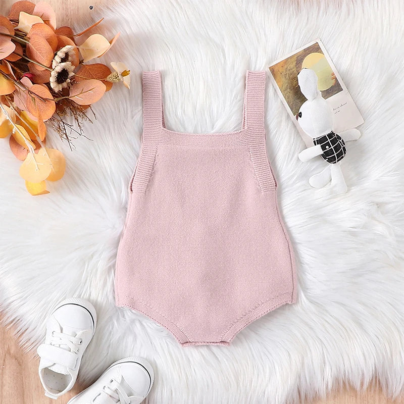 Girl's Easter Bunny Fluffy Tail Rompers