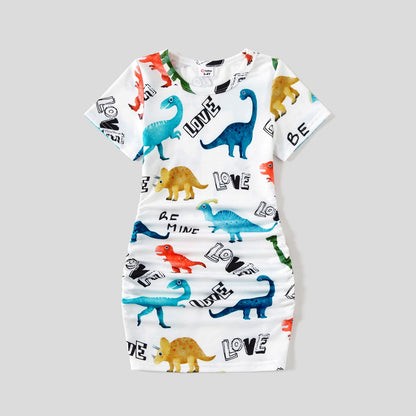 Family Matching! Dinosaur Dresses, Rompers & T-shirts