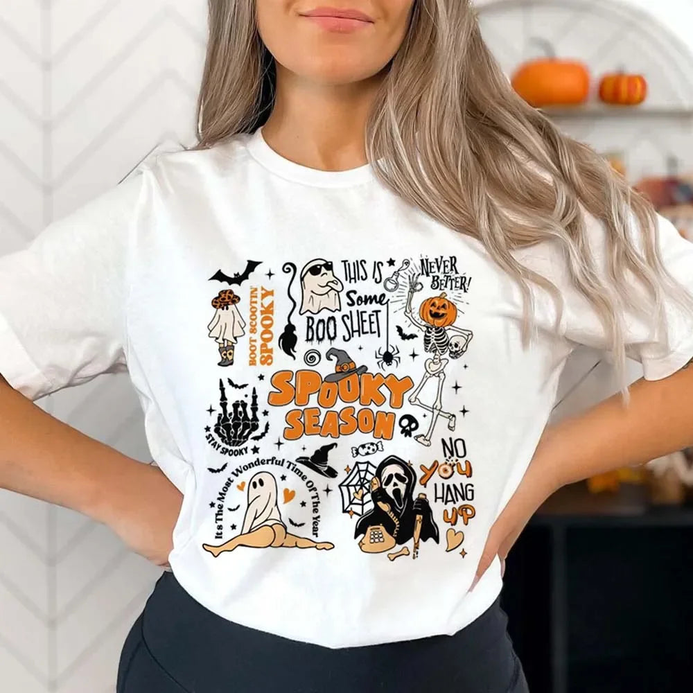 Halloween Tees! Womens Spooky Graphic T-Shirts