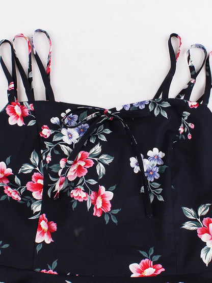 Vintage Floral Party Dress