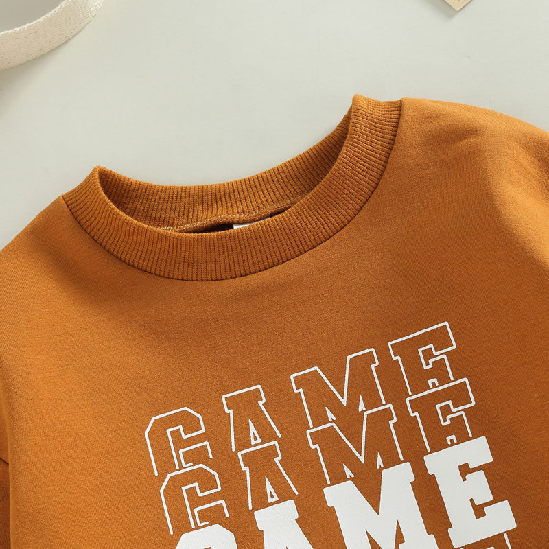Boy's & Girl's Football Sweatshirt Rompers "Game Day"