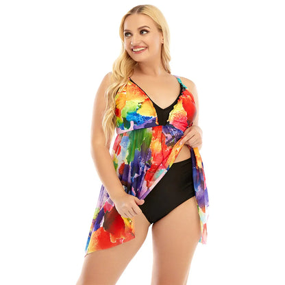 2 Piece PLUS Tankini Swimsuit