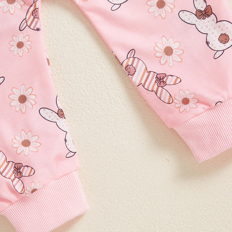 Girl's Easter Rabbit Sweatshirts Pants