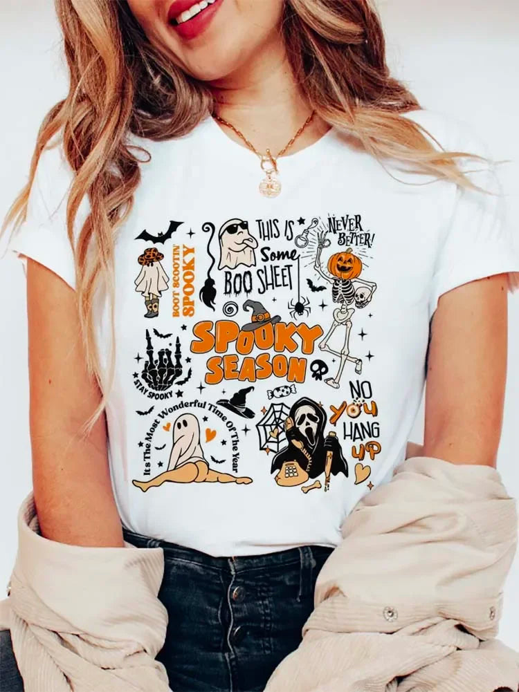 Halloween Tees! Womens Spooky Graphic T-Shirts