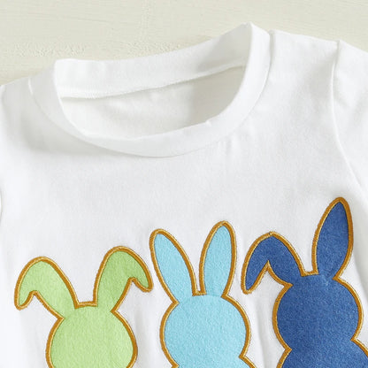 Boy's Easter Bunny T-Shirt & Shorts Sets