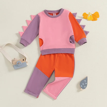 2-Piece Fall Outfits! Girl’s & Boy’s Long Sleeve Sweatshirt & Pants Sets