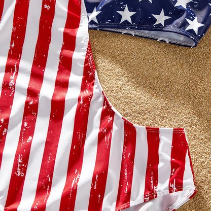 Family Matching! Stars & Stripes Swimsuits & Trunks