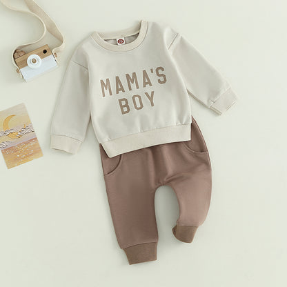 2-Piece Fall Outfits! Boy’s "Little Dude" Sweatshirt & Pants Sets