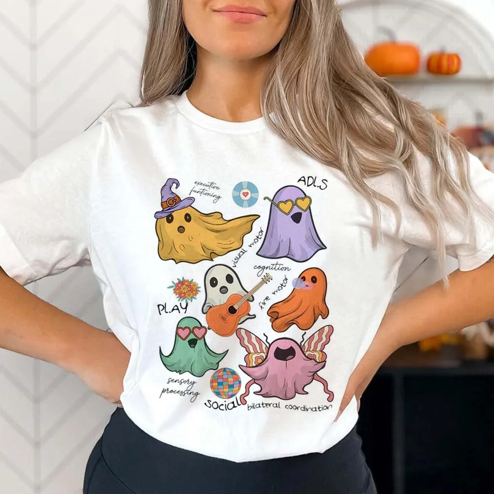 Halloween Tees! Womens Physical Therapy Graphic T-Shirts