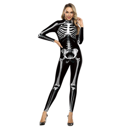 Skeleton Bodysuits! Full Adult One Piece Day of The Dead, Halloween, Costume Party, Cosplay