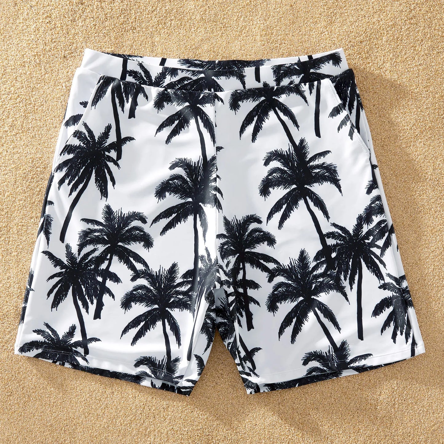 Family Matching! Family Look Coconut Tree Print One-piece Matching Swimwears