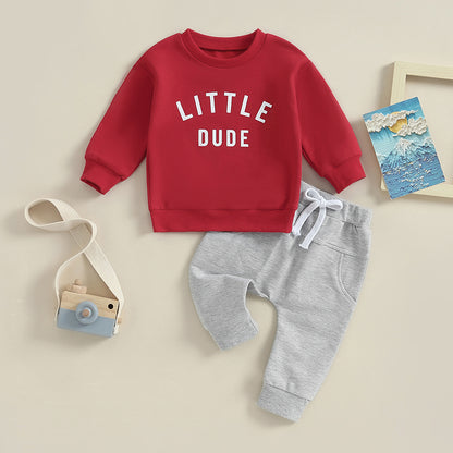 2-Piece Fall Outfits! Boy’s "Mr. Steal Your Snacks" Sweatshirt & Pants Sets