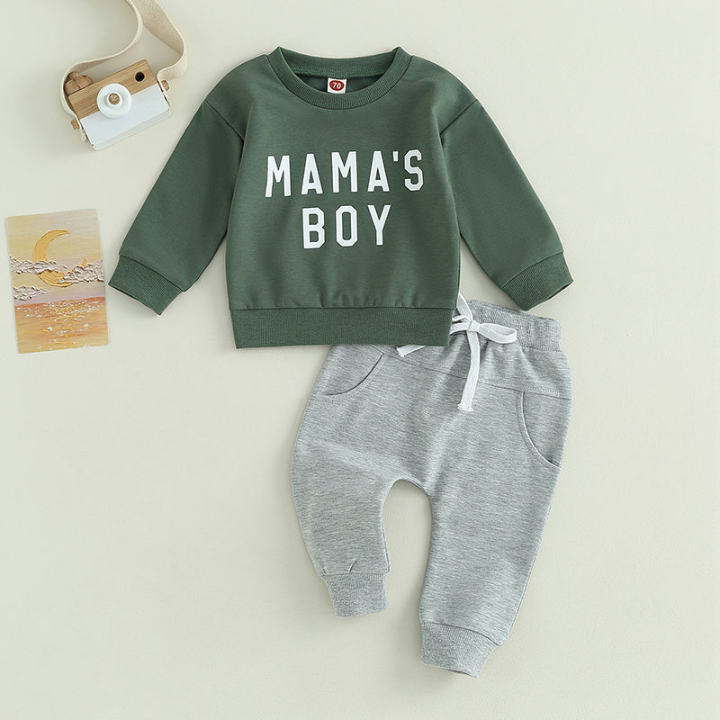 2-Piece Fall Outfits! Boy’s "Little Dude" Sweatshirt & Pants Sets