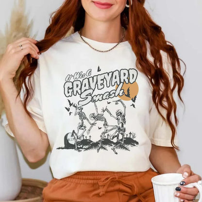 Halloween Tees! It Was A Graveyard Smash Graphic T-Shirts