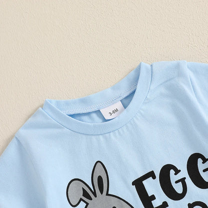 Boy's Easter Bunny T-shirt Pants Sets