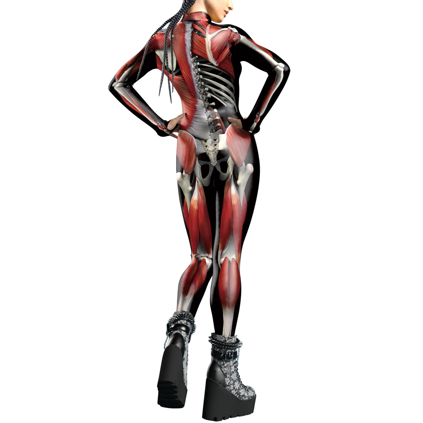 Skeleton Bodysuits! Womens Full One Piece Day of The Dead, Halloween, Costume Party, Cosplay