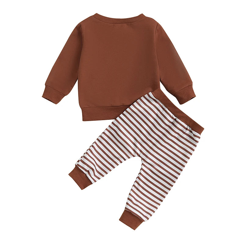 2-piece Fall Sets! Boy's Football Sweatshirts & Sweatpants