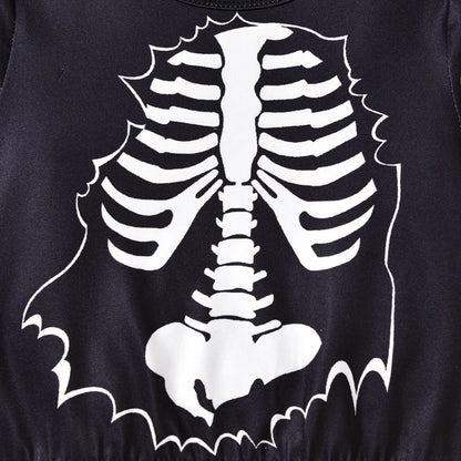 2-Piece Halloween Outfits! Boy’s Long Sleeve Skeleton Sweatshirt & Pants Sets