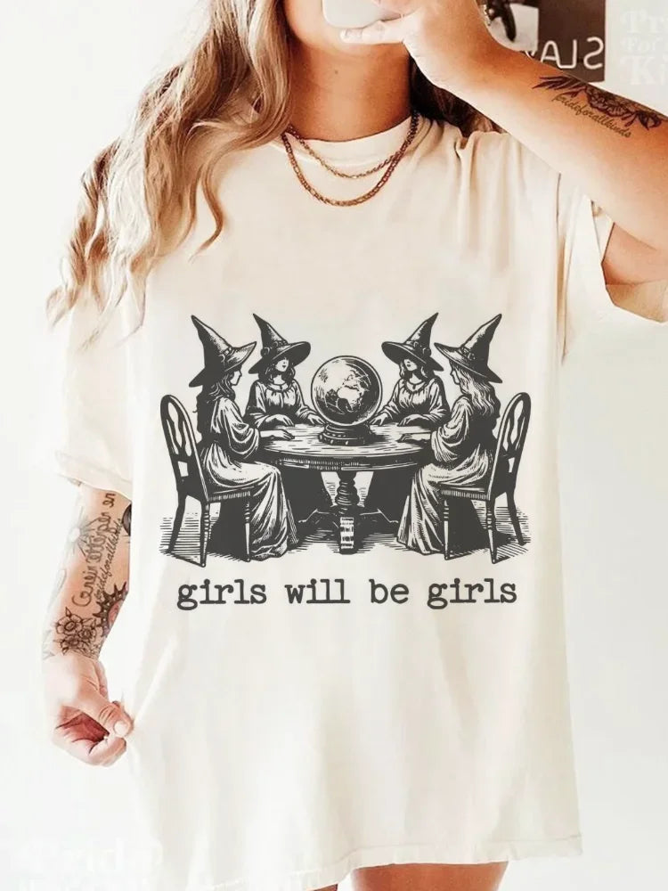 Halloween Tees! Girls Will Be Girls Witch T-Shirts