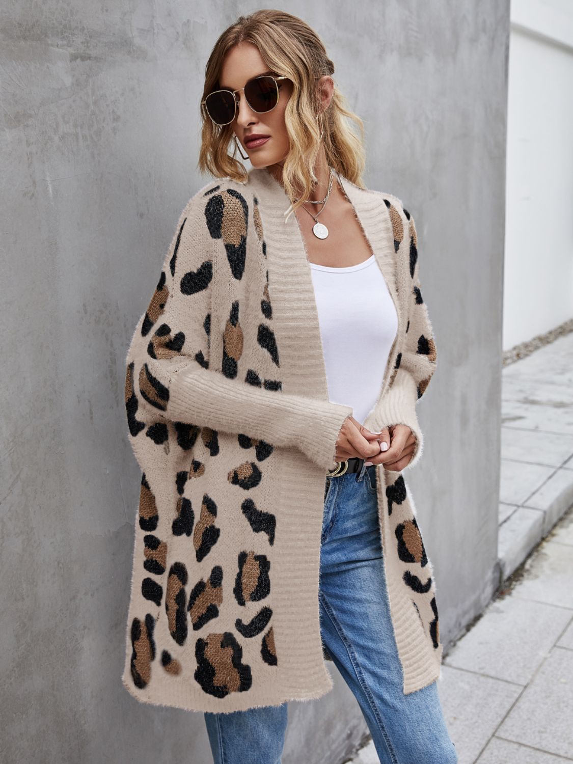 Leopard  Fuzzy Cardigan