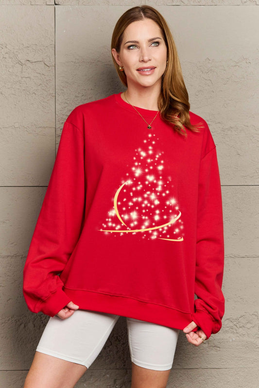 Graphic Round Neck Sweatshirt