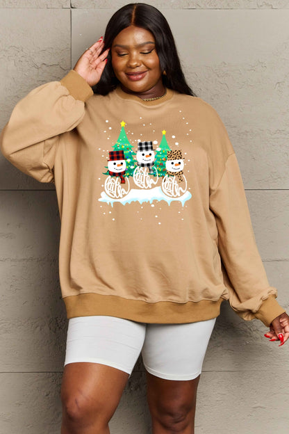 Graphic Round Neck Sweatshirt