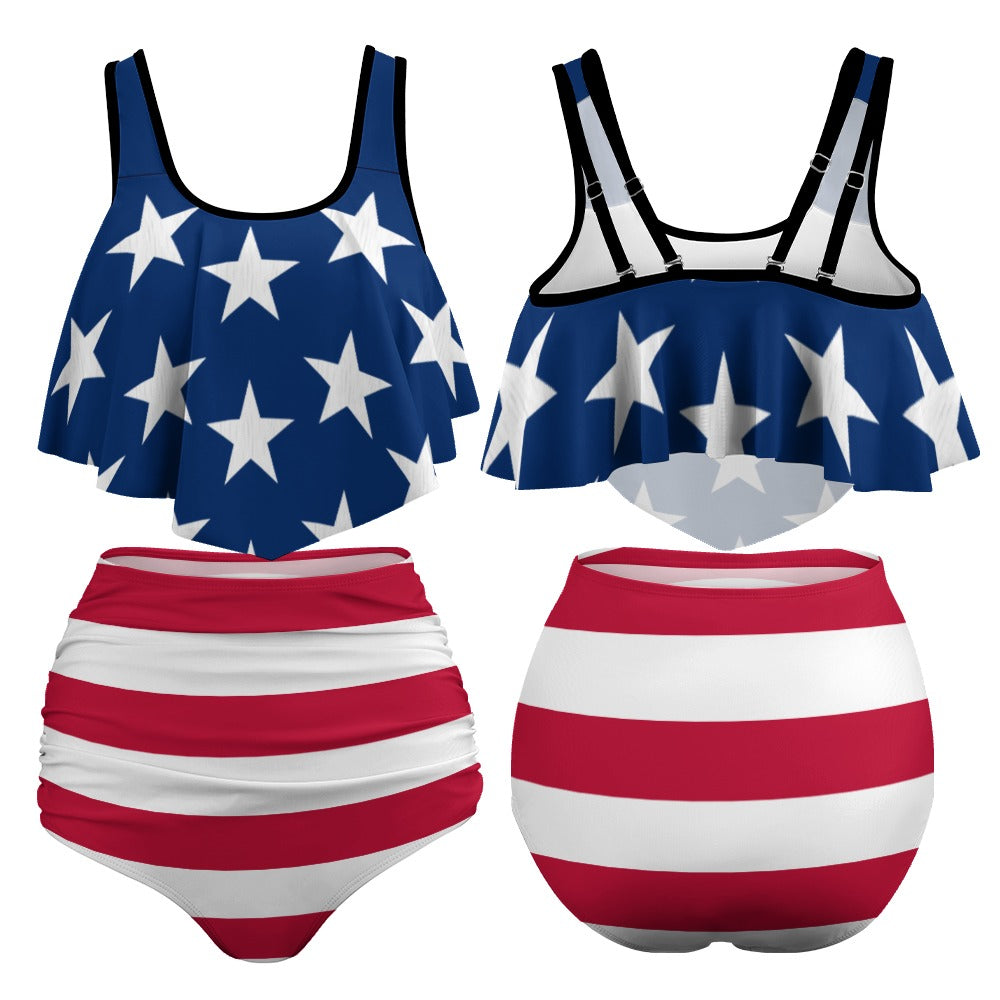 Women's Stretchy 4th of July Bikini Swimsuits