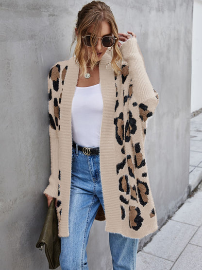 Leopard  Fuzzy Cardigan