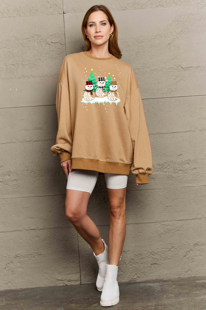 Graphic Round Neck Sweatshirt