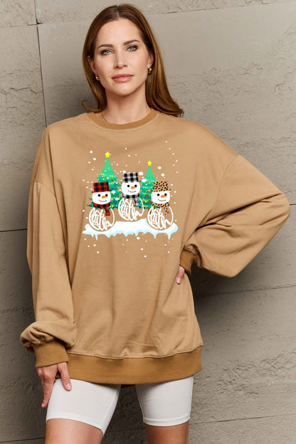 Graphic Round Neck Sweatshirt