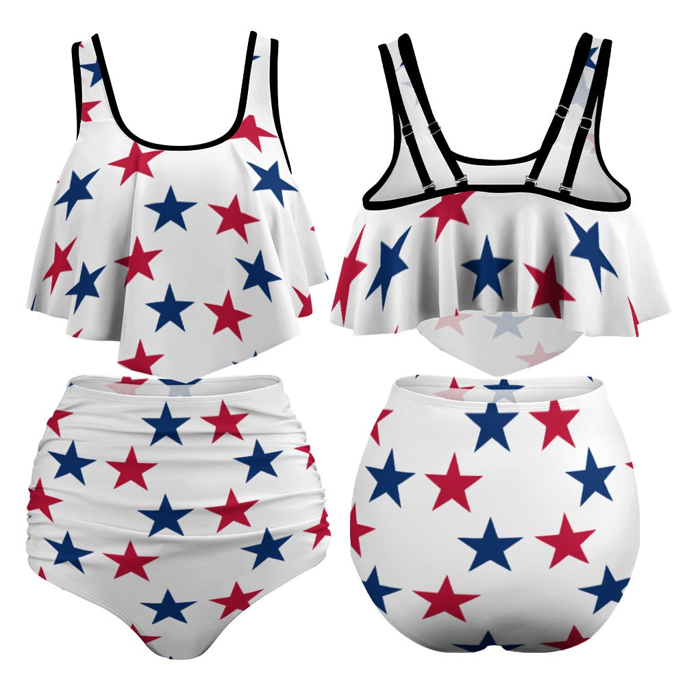 Women's Stretchy 4th of July Bikini Swimsuits