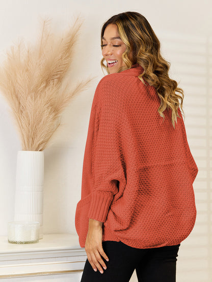 Open Front Cardigan with Pockets