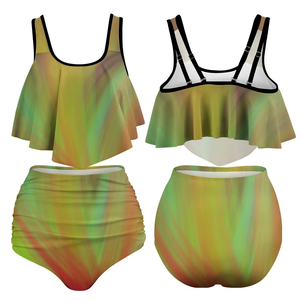 Women's Stretchy Multicolor Bikini Swimsuits