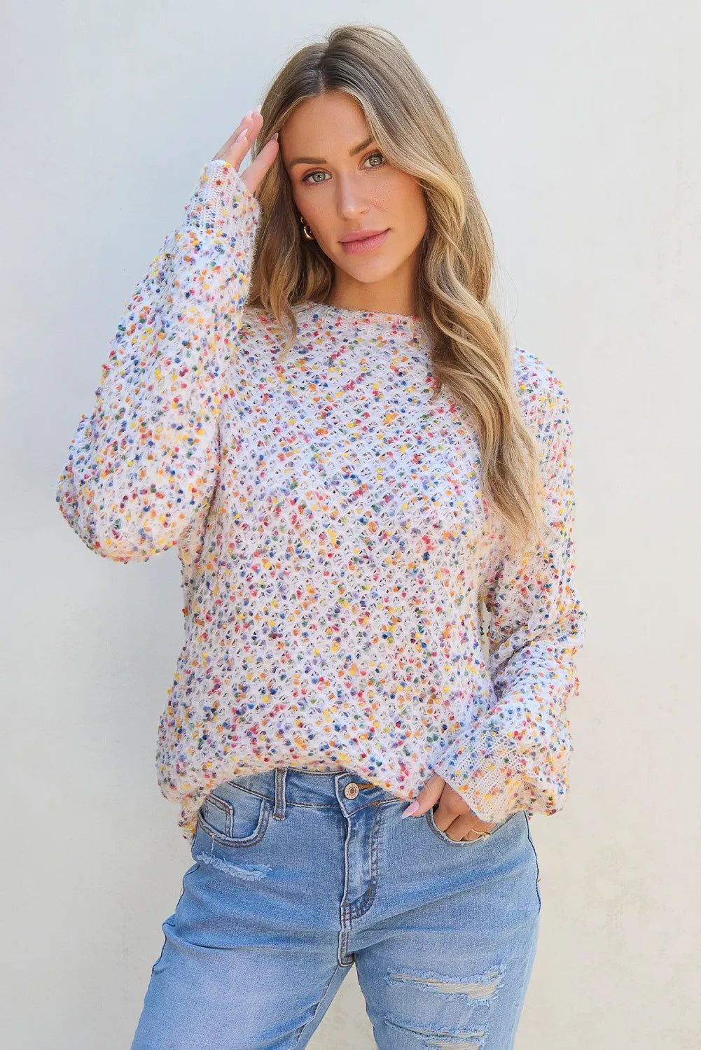 Round Neck Long Sleeve Sweater