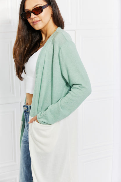 Color Block Duster Cardigan