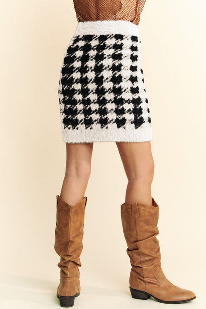 Scoop Neck Wide Strap Top and Skirt Sweater Set