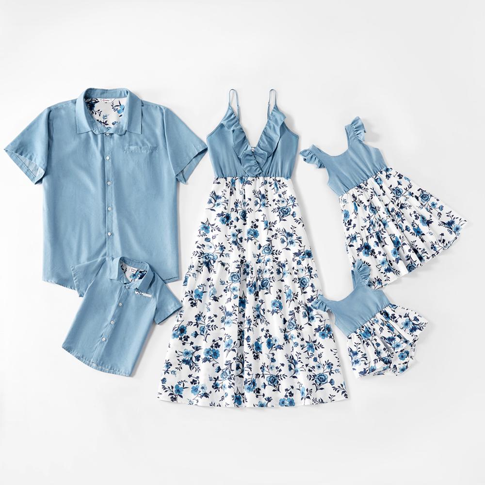 Family Matching! Floral Dresses, Rompers & Coolmax Button-Up Shirts