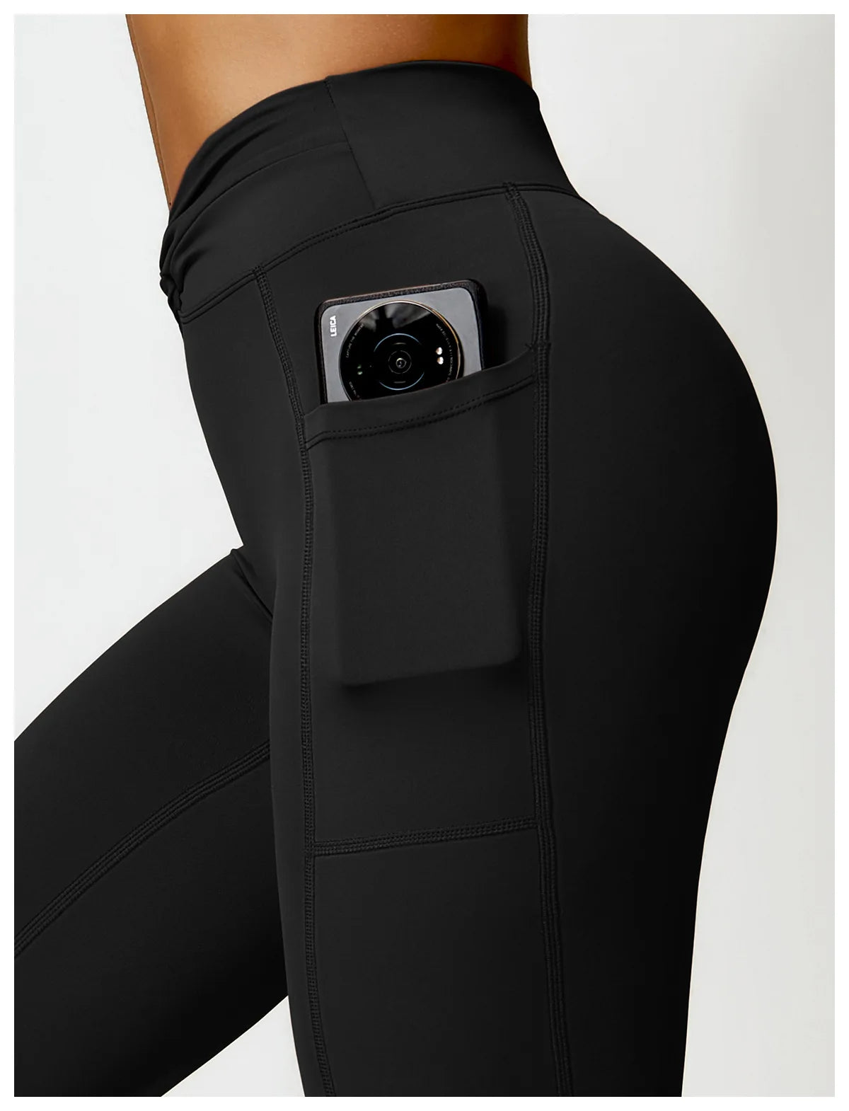 Women's Athletics High Waist Flare Fitness Leggings with Pockets