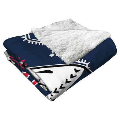 CANDY SKULL - RED SOX Silk Touch Sherpa Blanket 50"x60"