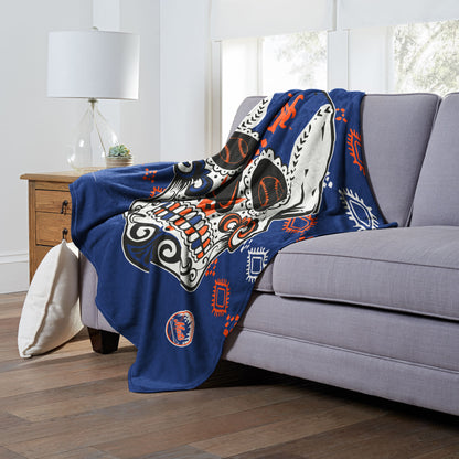 CANDY SKULL - METS Silk Touch Throw 50"x60"