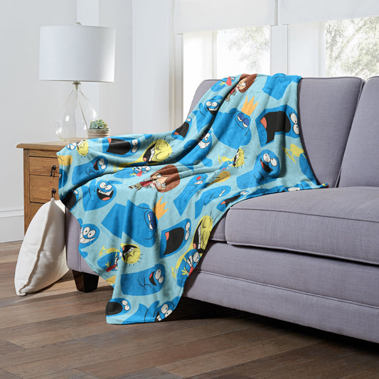 Cartoon Network's Foster's Home for Imaginary Friends Silk Touch Throw Blanket 50"x60", Best of Bloo