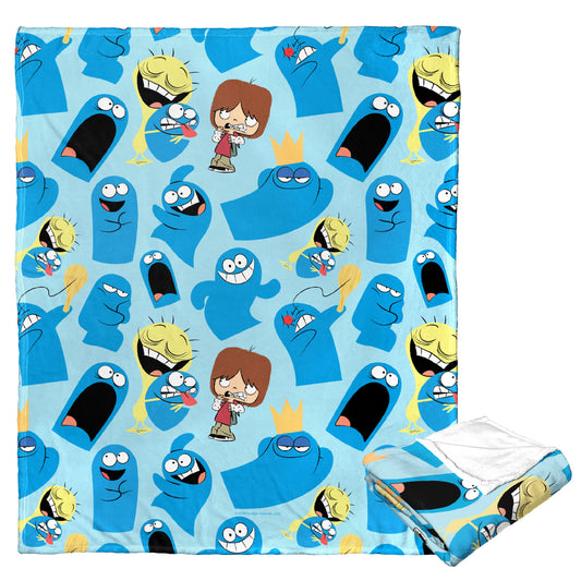 Cartoon Network's Foster's Home for Imaginary Friends Silk Touch Throw Blanket 50"x60", Best of Bloo