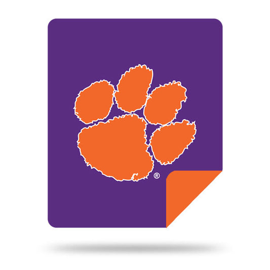 Clemson OFFICIAL Microplush NCAA Denali® Sliver Knit Throw 60"x72"