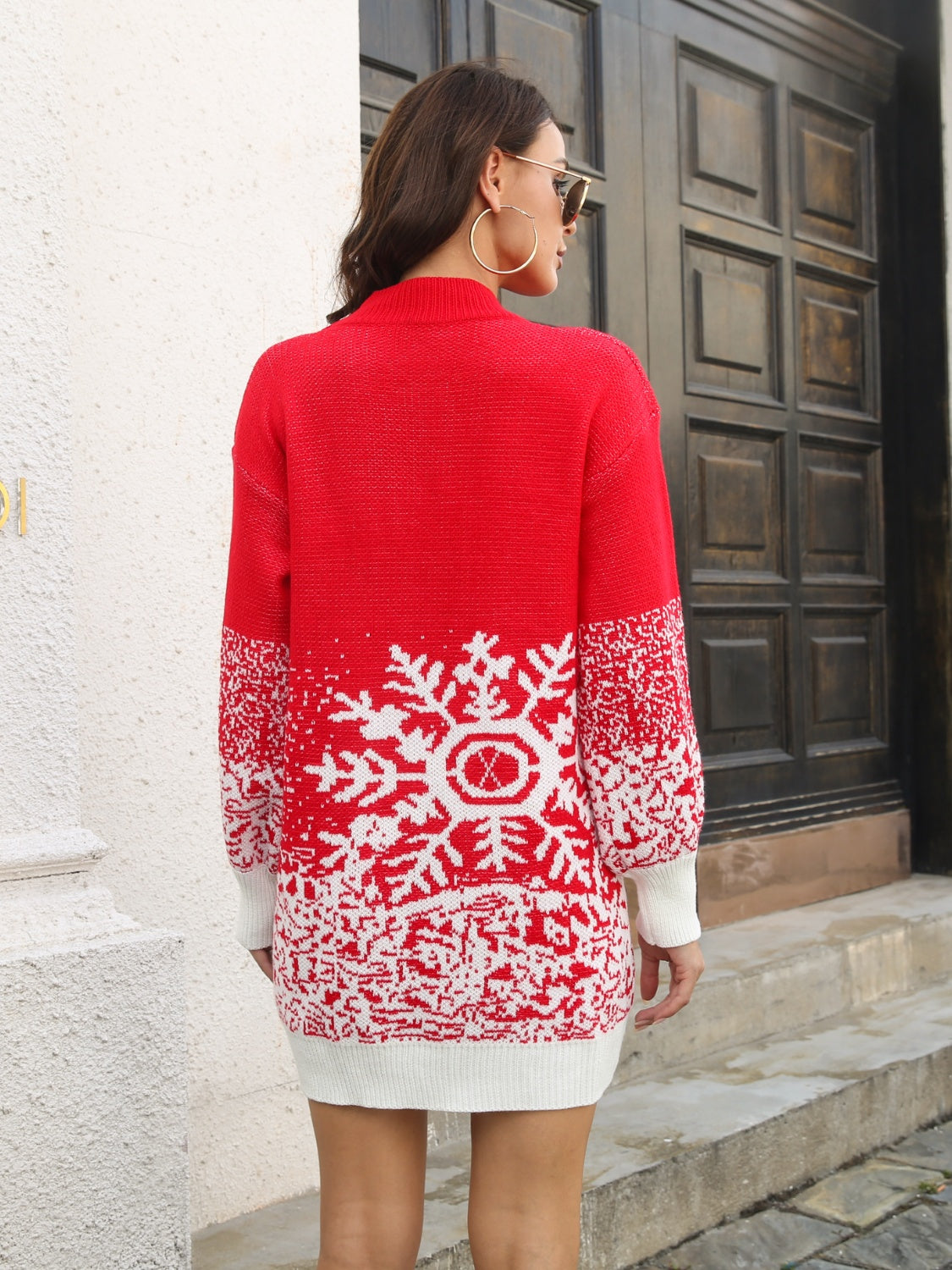 Snowflake  Sweater Dress